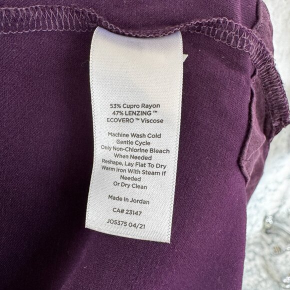 Haven Well Within by Talbots Plum Purple Silky Tank XS - Picture 5 of 6
